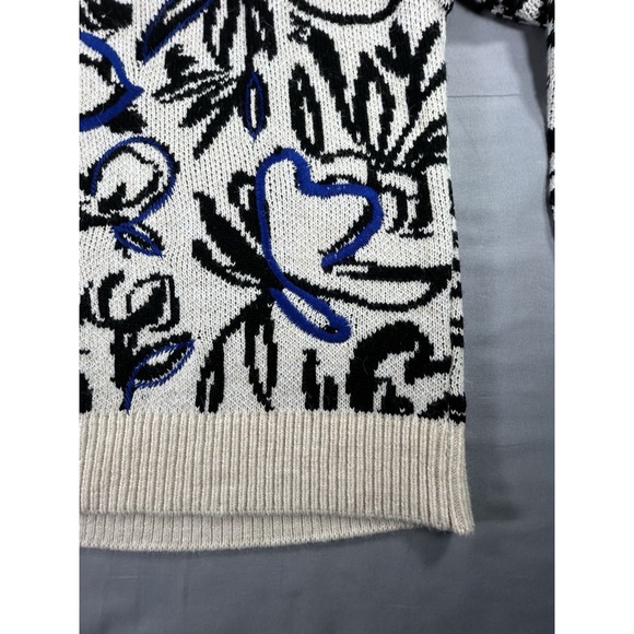 Anthropologie Floral‎ Pop Embroidered Sweater women's medium - Picture 3 of 8